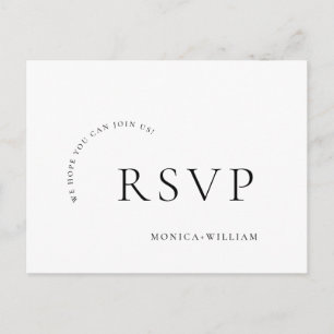 Élégante calligraphie Menu Choix Mariage RSVP