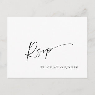 Élégante calligraphie Menu Choix Mariage RSVP