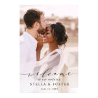 Élégante calligraphie Photo Mariage Affiche de bie