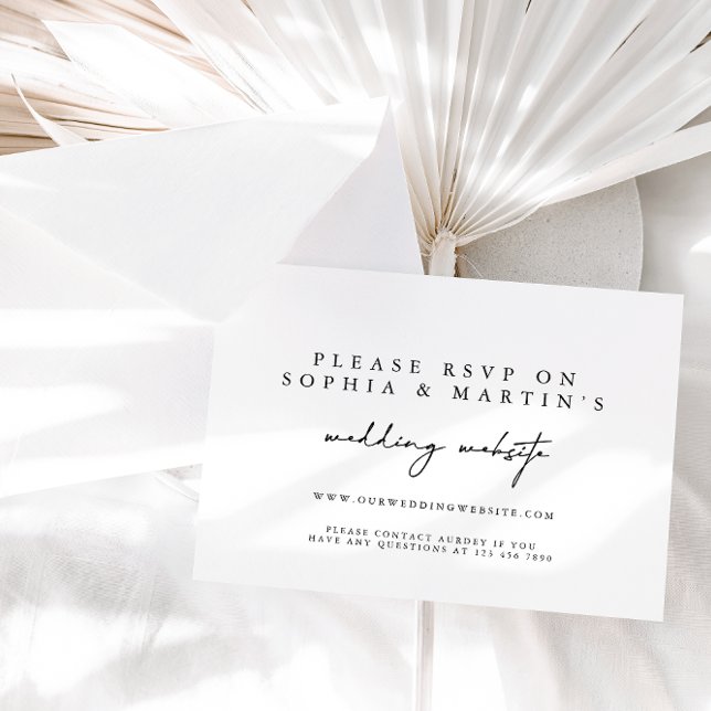 Élégante calligraphie RSVP Site Mariage en ligne (Créateur téléchargé)