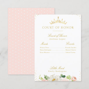 Elégante carte à fleurs rose vif