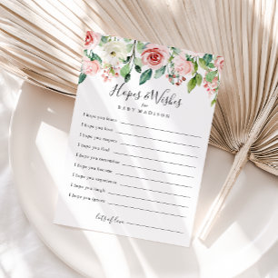 Elégante carte Baby shower Dainty