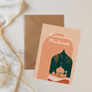 Elégante carte Boho Ramadan Moubarak