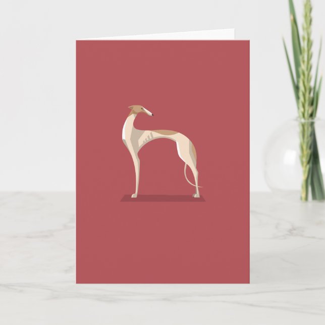 Elégante carte cadeau greyhound (Devant)
