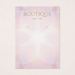Élégante carte d'affichage à oreille rose