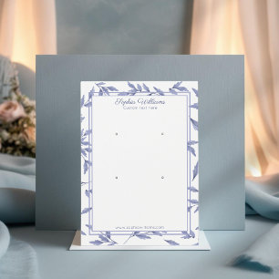 Elégante carte d'affichage double clou bleu toile