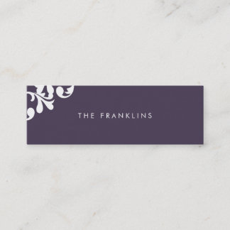 Élégante carte d'appel Floral Skinny