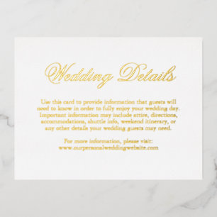 Élégante carte de boîtier Mariage pour huile d'or