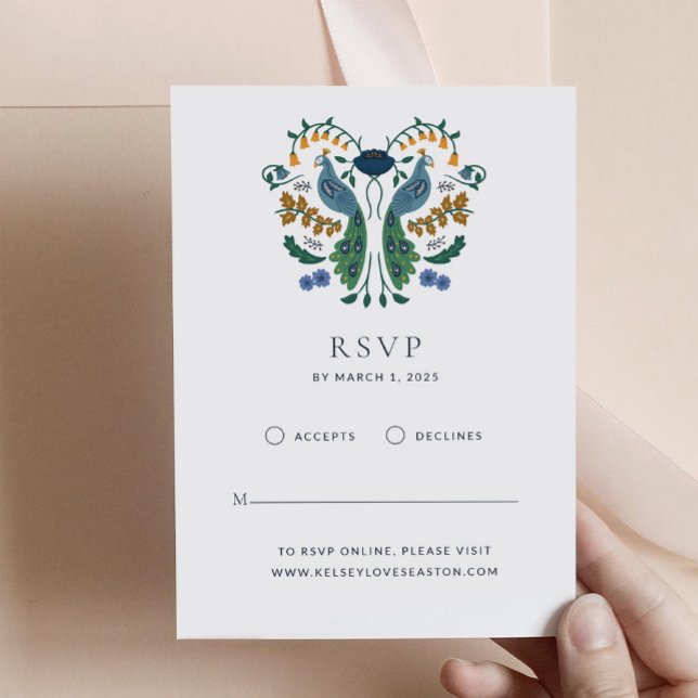 Elégante carte de boîtier RSVP Art Déco (Créateur téléchargé)