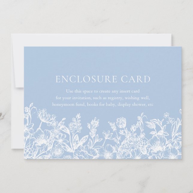 Élégante carte de boîtier Vintage bleu bleu bleu f (Devant)