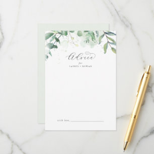 Elégante carte de conseil Mariage de verdure