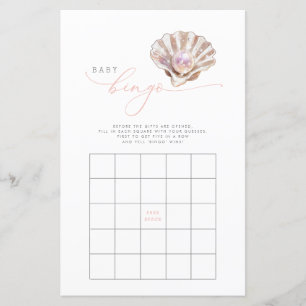 Elégante carte de jeu de Baby shower Little Pearl