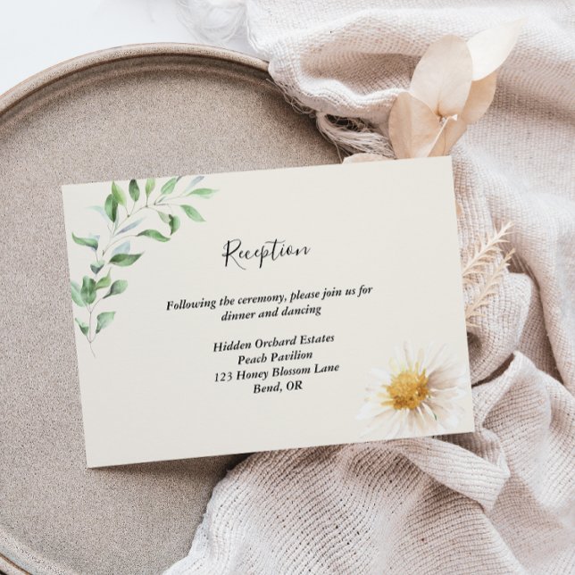 Élégante carte de la réception de mariage de marbr (Créateur téléchargé)
