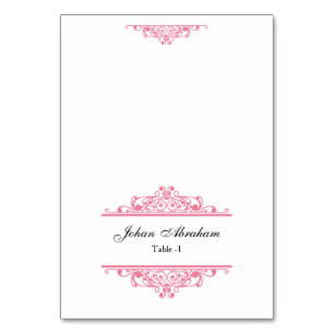Elégante carte de lieu de mariage