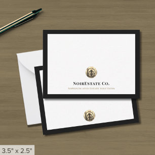 Élégante carte de logo or professionnel