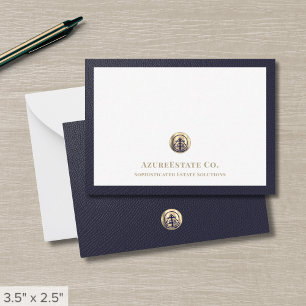 Élégante carte de logo or professionnel
