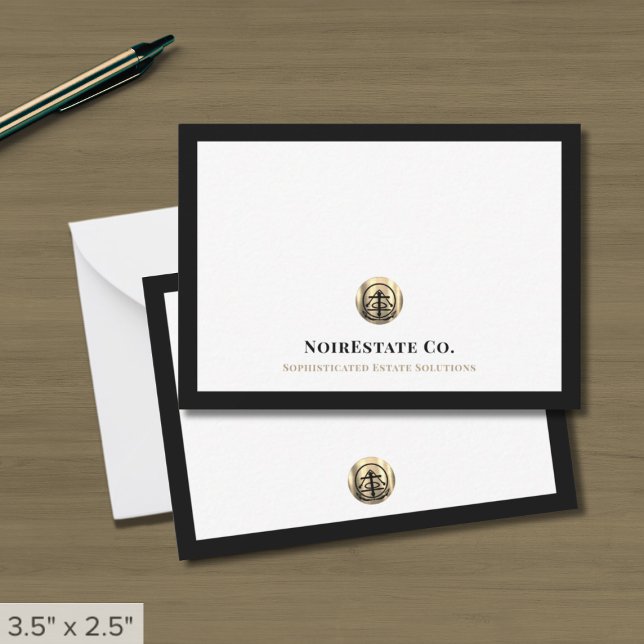 Élégante carte de logo or professionnel (Créateur téléchargé)