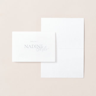 Elégante carte de mariage moderne