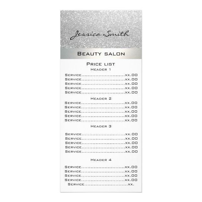 Élégante carte de menu de luxe moderne et chic (Devant)