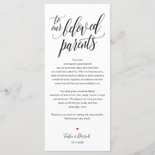 Elégante carte de Merci de mariage