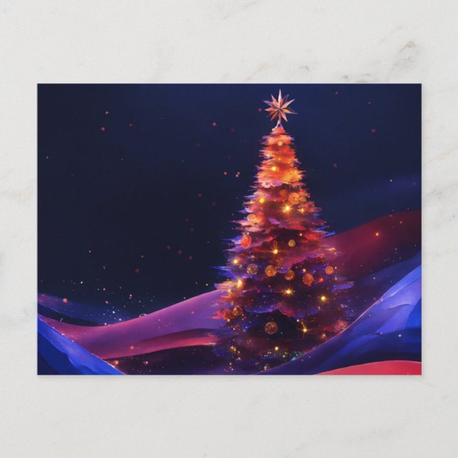 Elégante carte de Noël artisanale (Devant)