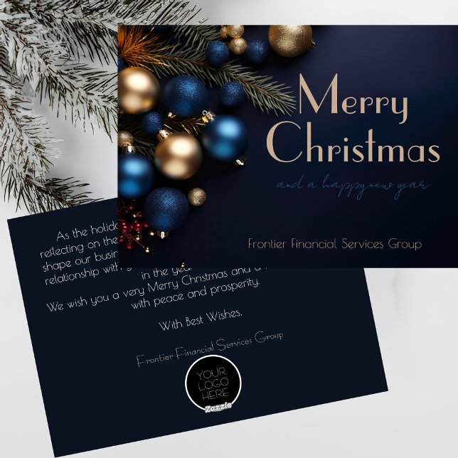 Elégante carte de Noël d'entreprise (Créateur téléchargé)
