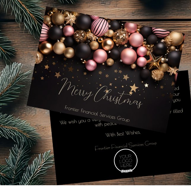 Elégante carte de Noël d'entreprise (Créateur téléchargé)