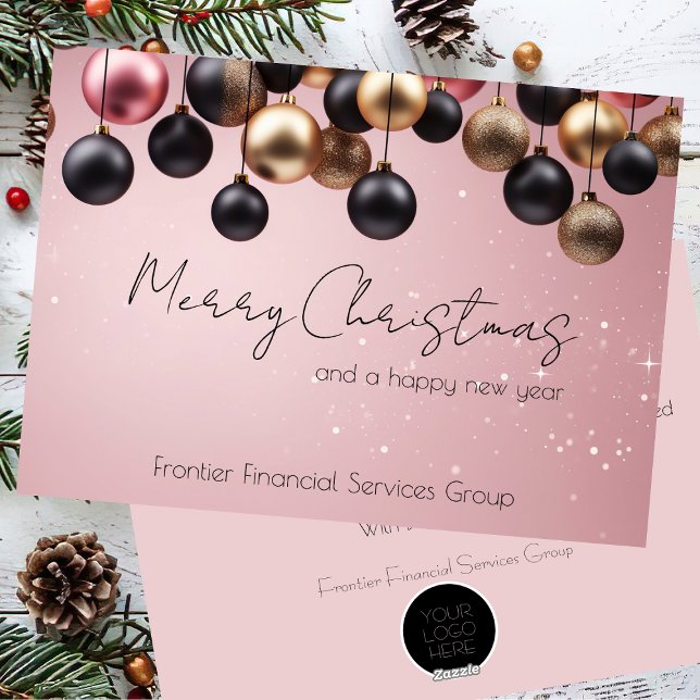 Elégante carte de Noël d'entreprise (Créateur téléchargé)