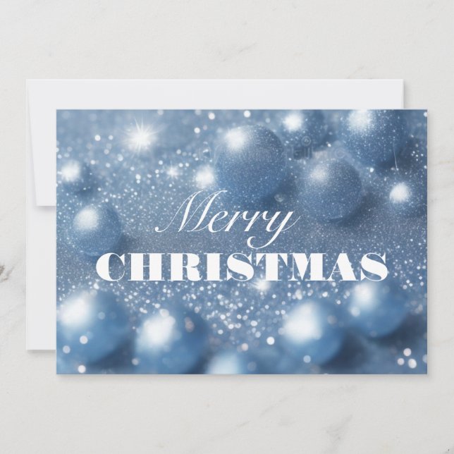 Elégante carte de Noël Joyeux (Devant)