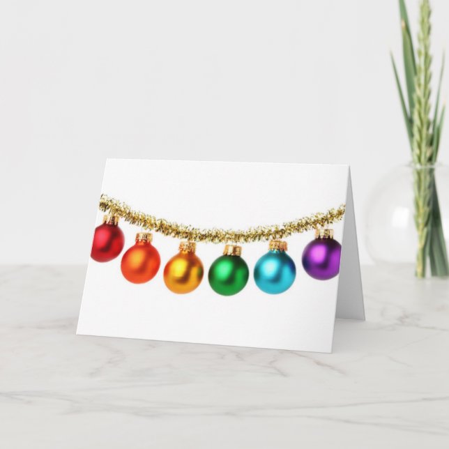 Elégante carte de Noël LGBT (Devant)