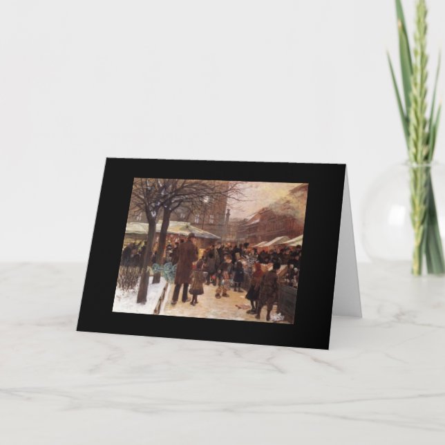 Elégante carte de Noël Vintage (Devant)