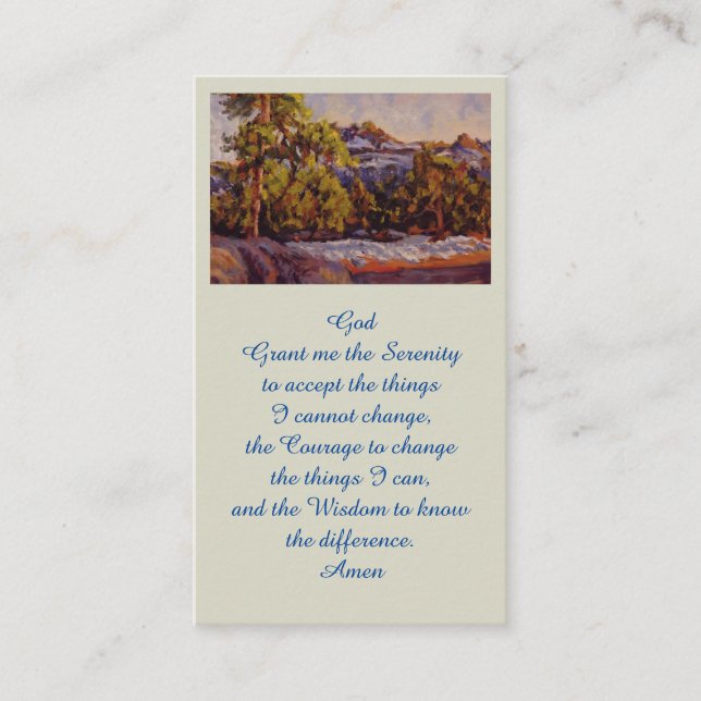 Elégante carte de peinture à l'aquarelle Memorial (Devant)