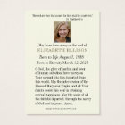 Elégante carte de prière de Croix Marian Gold