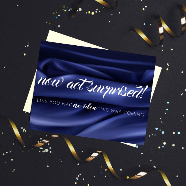 Elégante carte de proposition Royal Blue Bridesmai (Créateur téléchargé)