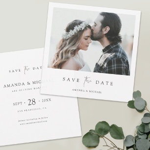 Élégante carte de sauvegarde de date de mariage ph