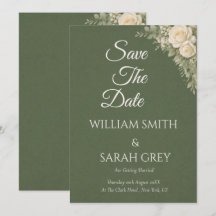 Élégante carte de sauvegarde de date de mariage ve