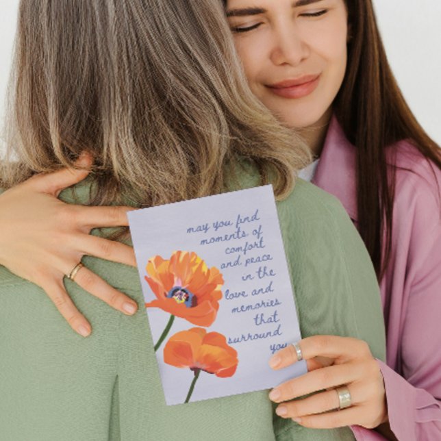 Elégante carte de sympathie florale simple (Créateur téléchargé)