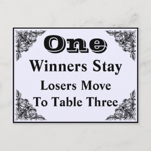 Élégante carte de table de l'ornement victorien #1