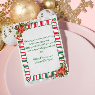 Élégante carte de voeux de Noël festif