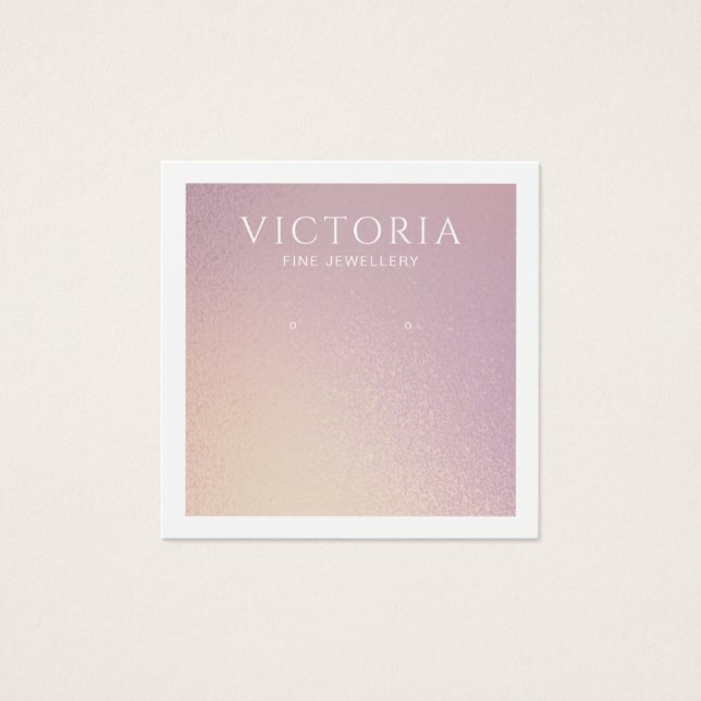 Élégante carte d'écran d'oreille chic ombre (Devant)