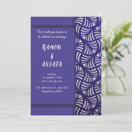 Élégante carte d'invitation de mariage