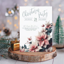 Élégante carte d'invitation de Noël