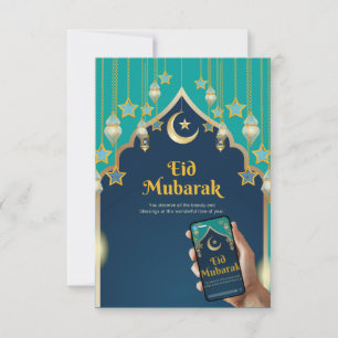 Elégante carte Eid Moubarak