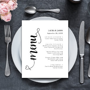 Élégante Carte Mariage De Script Design Pour Plaqu