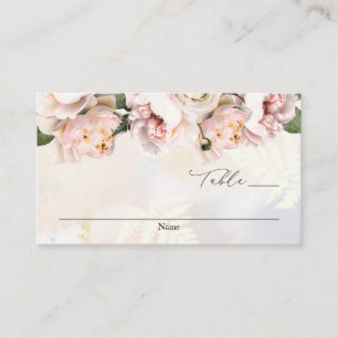 Elégante carte Mariage floral rose-bleu