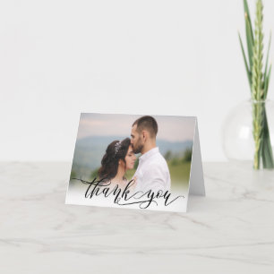 Elégante carte Mariage Merci photo