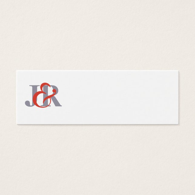 Elégante carte Mariage Monogram (Devant)