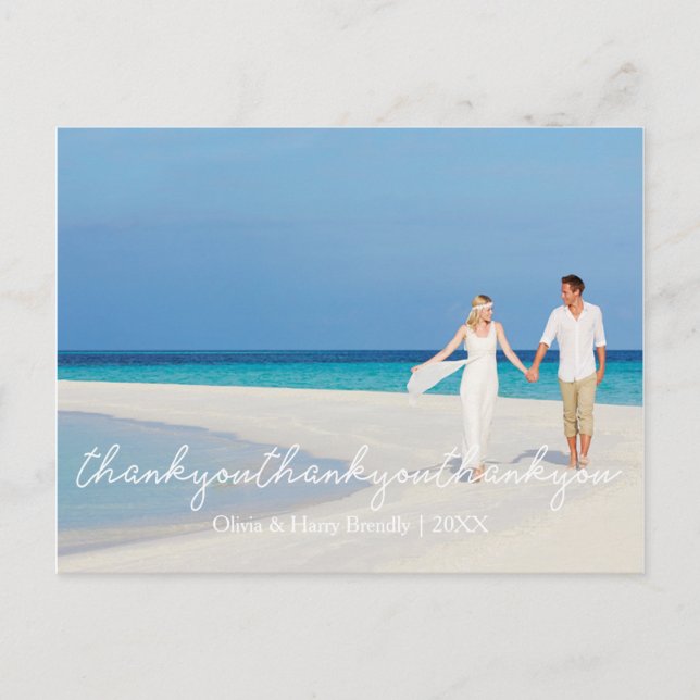 Elégante carte postale Mariage élégant (Devant)