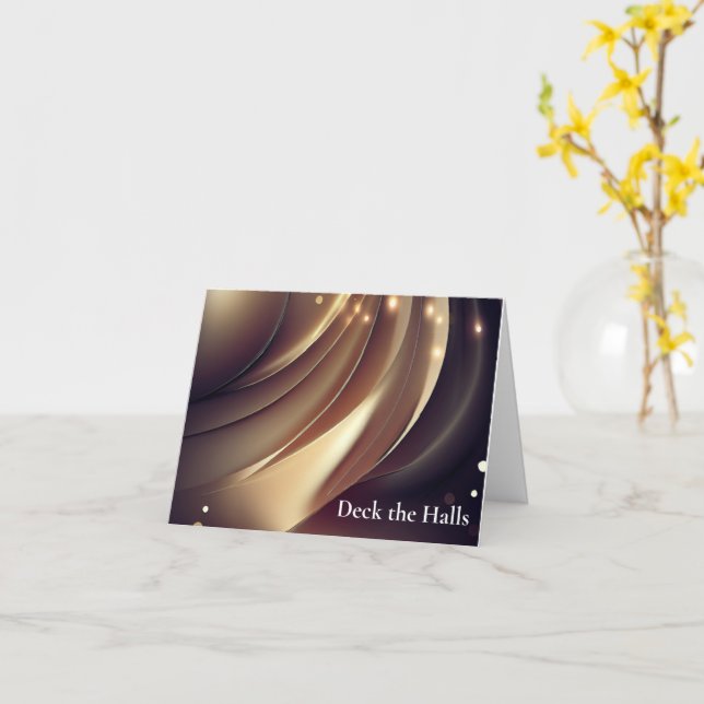 Élégante carte professionnelle de Noël d'entrepris (Fleur jaune)