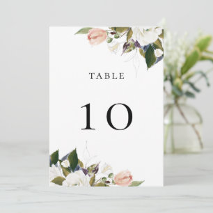 Élégante carte Vintage florale